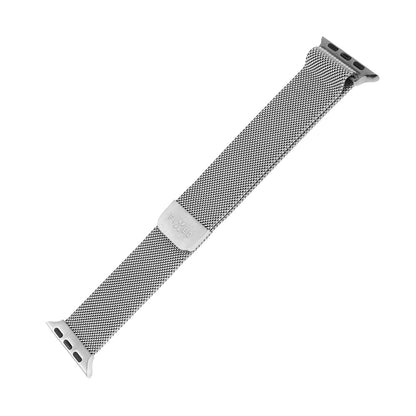 Fixed Mesh Armband für Apple Watch 49mm / 46mm / 45mm / 44mm / 42mm Serie, Silberfarben