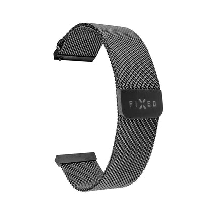 Fixed Mesh Armband für Huawei Watch / Xiaomi Watch Series, 22mm, Schwarz.