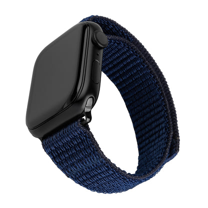 Fixed Nylon Sporty Strap for Apple Watch 42mm / 41mm / 40mm / 38mm Series, Dark Blue