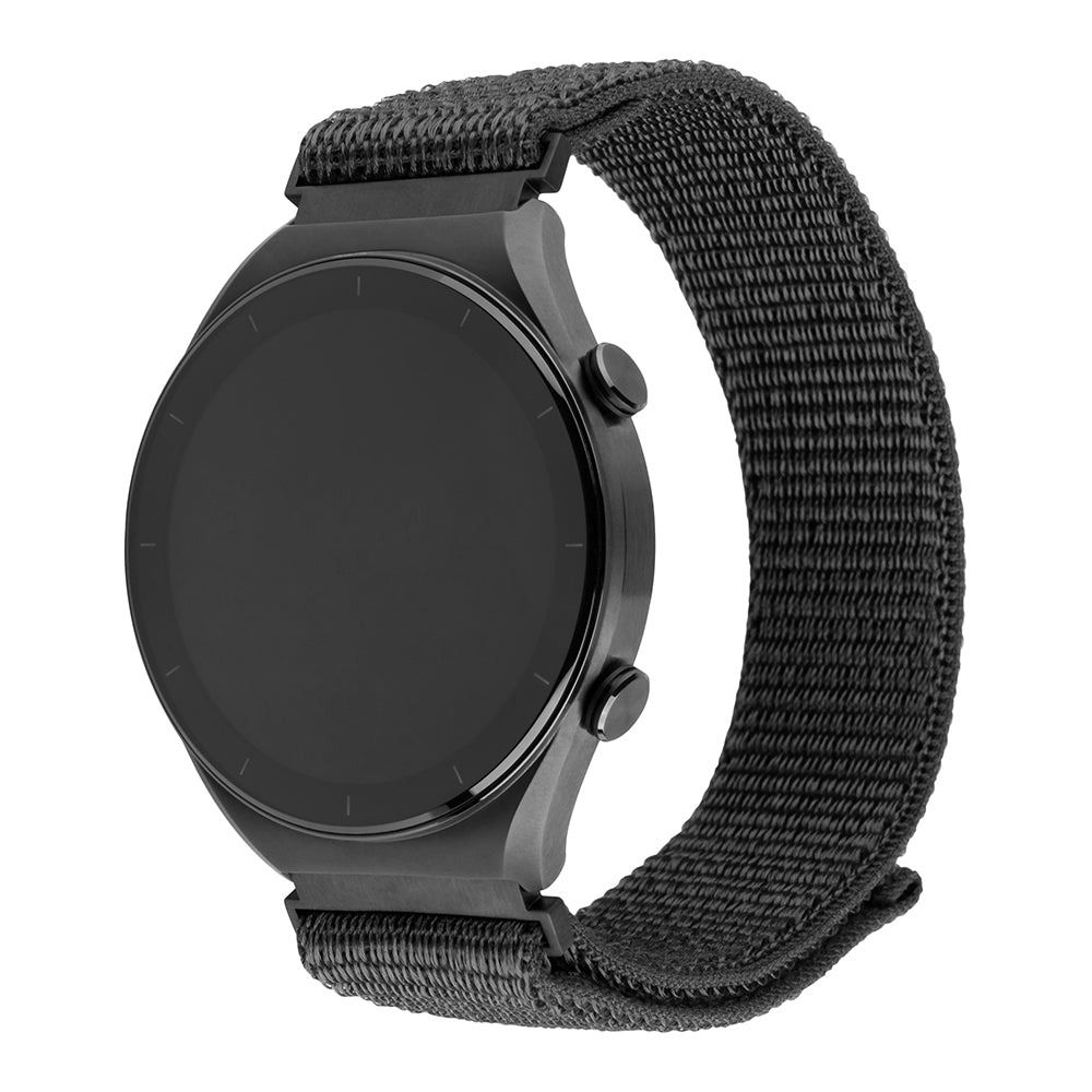 Fixed Nylon Sporty Armband für Huawei Watch / Xiaomi Watch Series, 22mm, Dunkelgrau