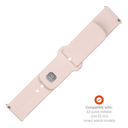 Fixed Silicone Sporty Armband für Huawei Watch / Xiaomi Watch Series, 22mm, Rosa