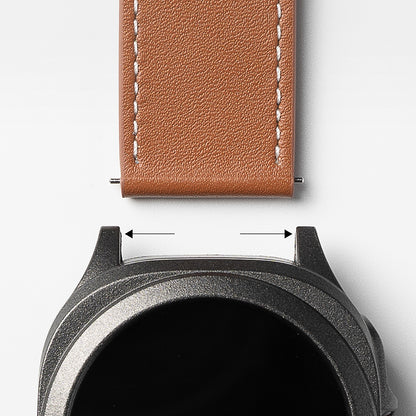 Bracelet Ringke One Basic Bold pour Fossil Watch / Mobvoi Watch / Suunto Watch Series, 24mm, Marron