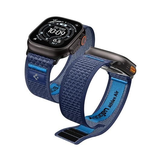Bracelet Spigen Athlex Air 2 pour Apple Watch 49mm / 46mm / 45mm / 44mm Series, Bleu Marine AMP10608