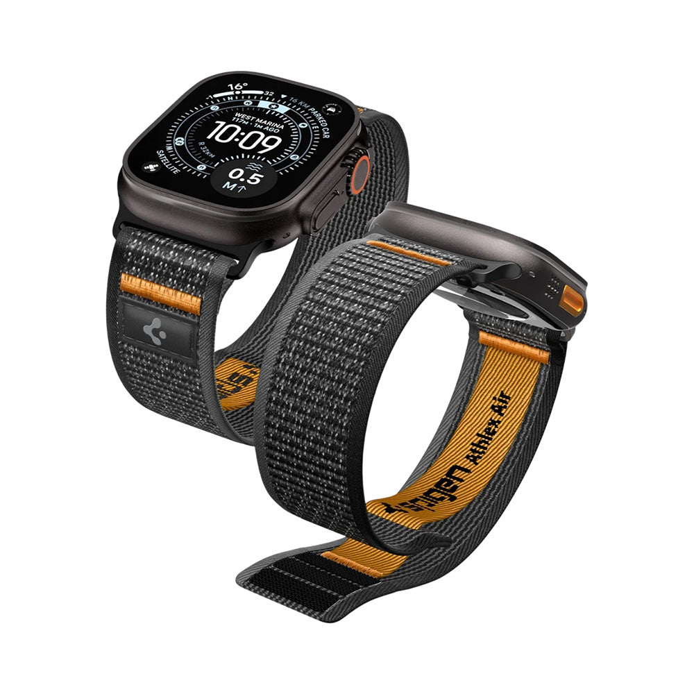 Bracelet Spigen Athlex Air 2 pour Apple Watch 49mm / 46mm / 45mm / 44mm Series, Orange AMP10607