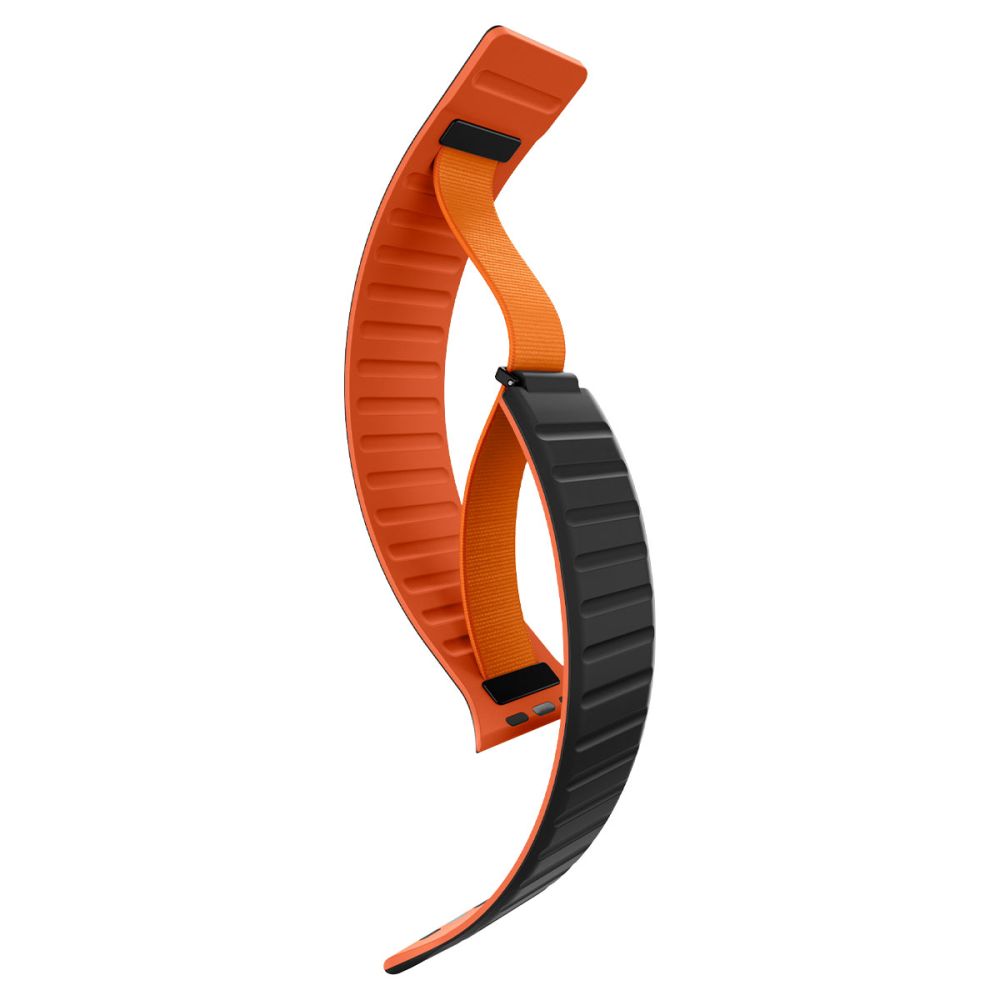 Spigen Athlex Air M Armband für Apple Watch 49mm / 46mm / 45mm / 44mm Serie, Schwarz Orange AMP11534