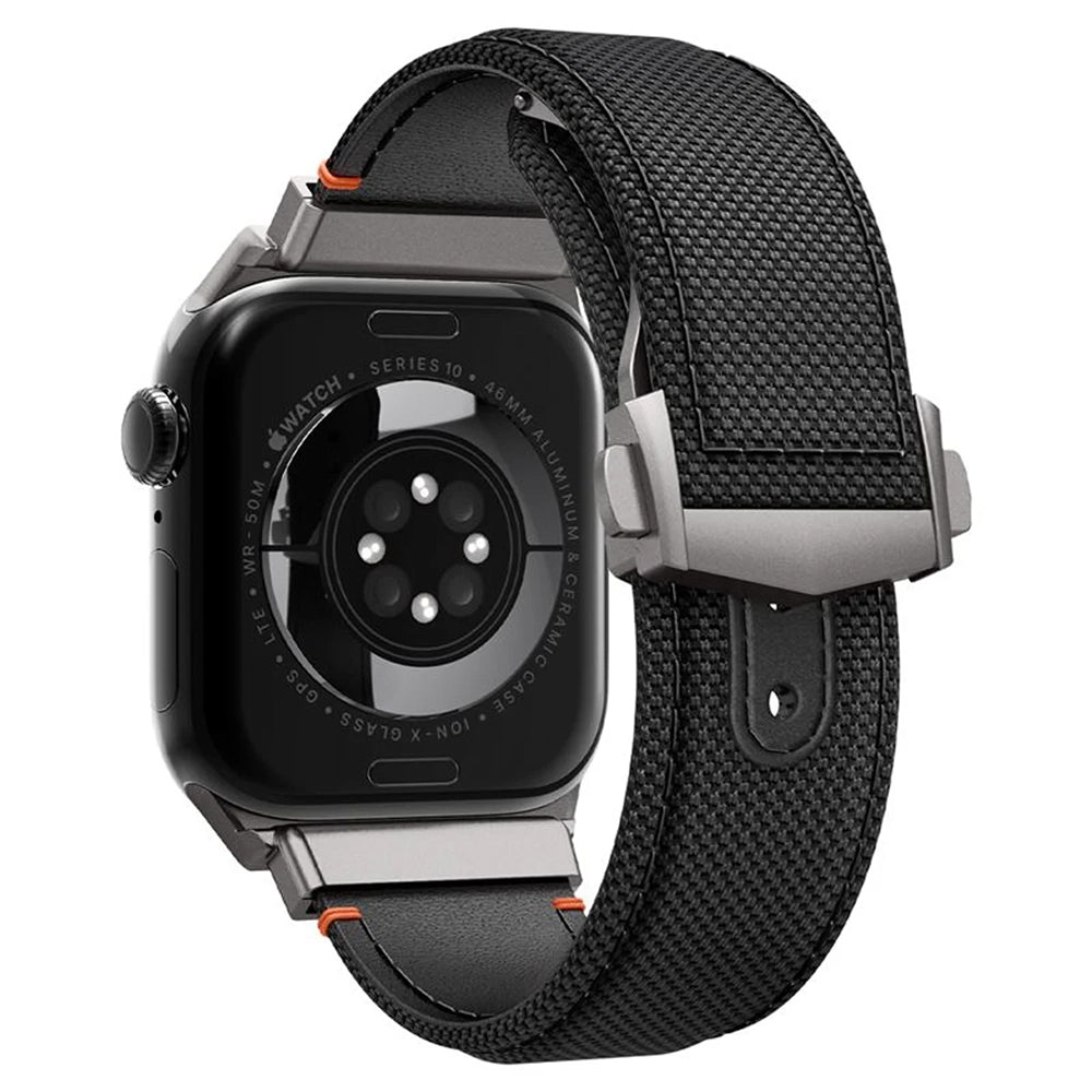 Bracelet Spigen Classic Fit pour Apple Watch 49mm / 46mm / 45mm / 44mm / 42mm Series, Noir AMP09304