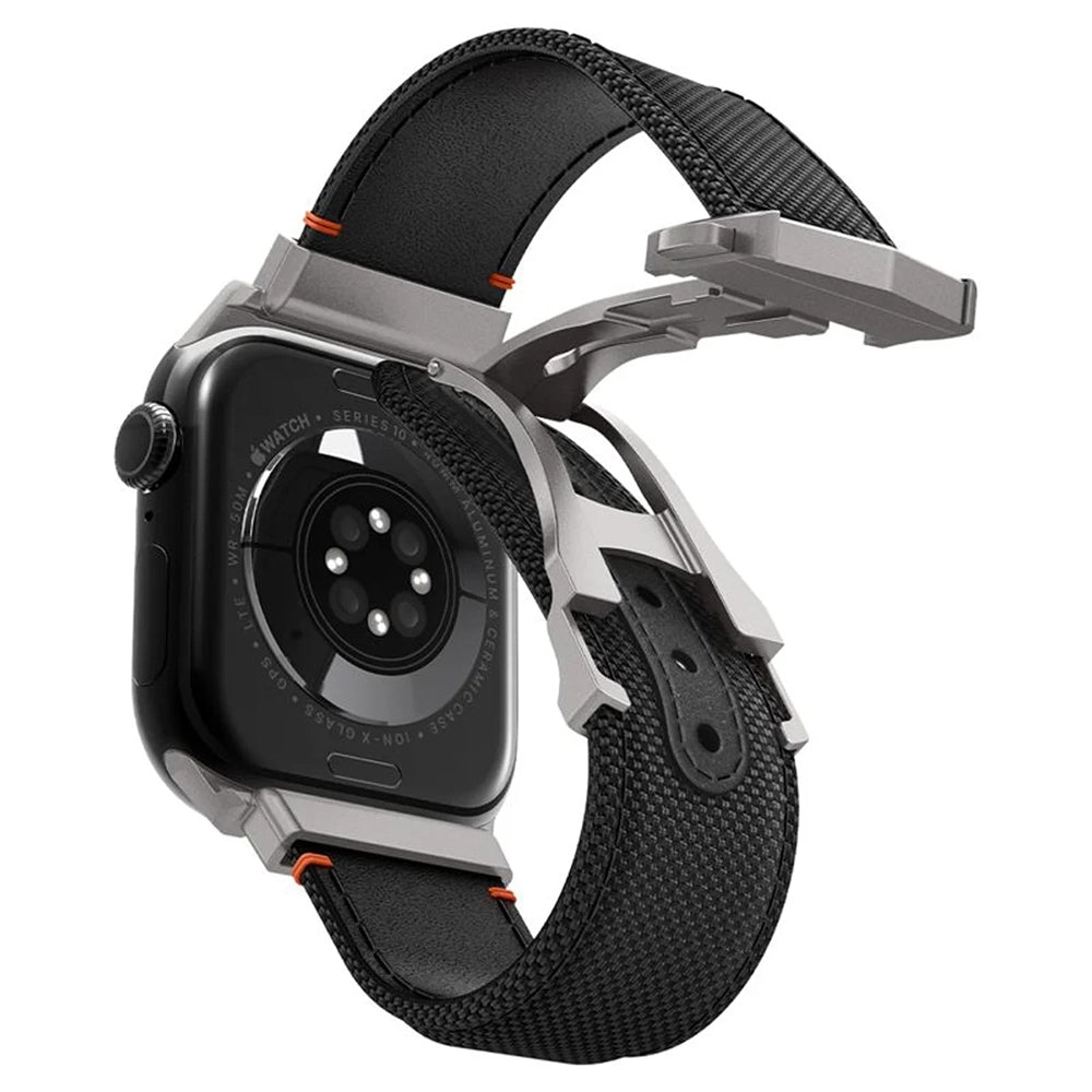 Bracelet Spigen Classic Fit pour Apple Watch 49mm / 46mm / 45mm / 44mm / 42mm Series, Noir AMP09304