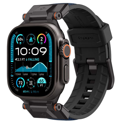 Spigen DuraPro Armor Armband für Apple Watch 49mm / 46mm / 45mm / 44mm / 42mm Serie, Marineblau
