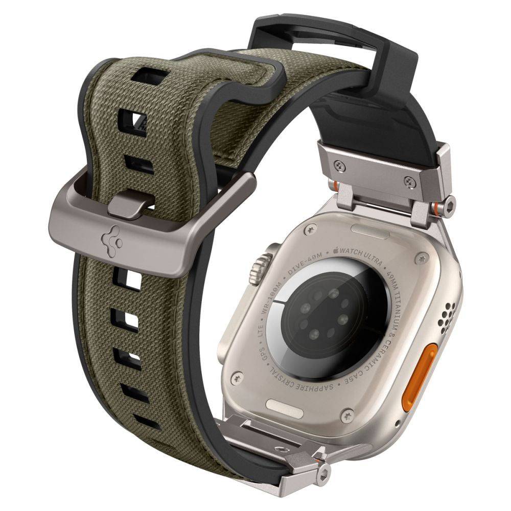 Spigen DuraPro Armor Gurt für Apple Watch 49mm / 46mm / 45mm / 44mm / 42mm Serie, Grün