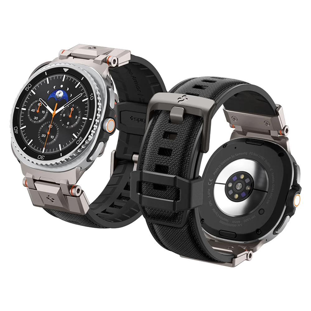 Spigen DuraPro Armor Armband für Samsung Galaxy Watch9 / Watch8 / Watch8 Classic Series, Grau AMP10118