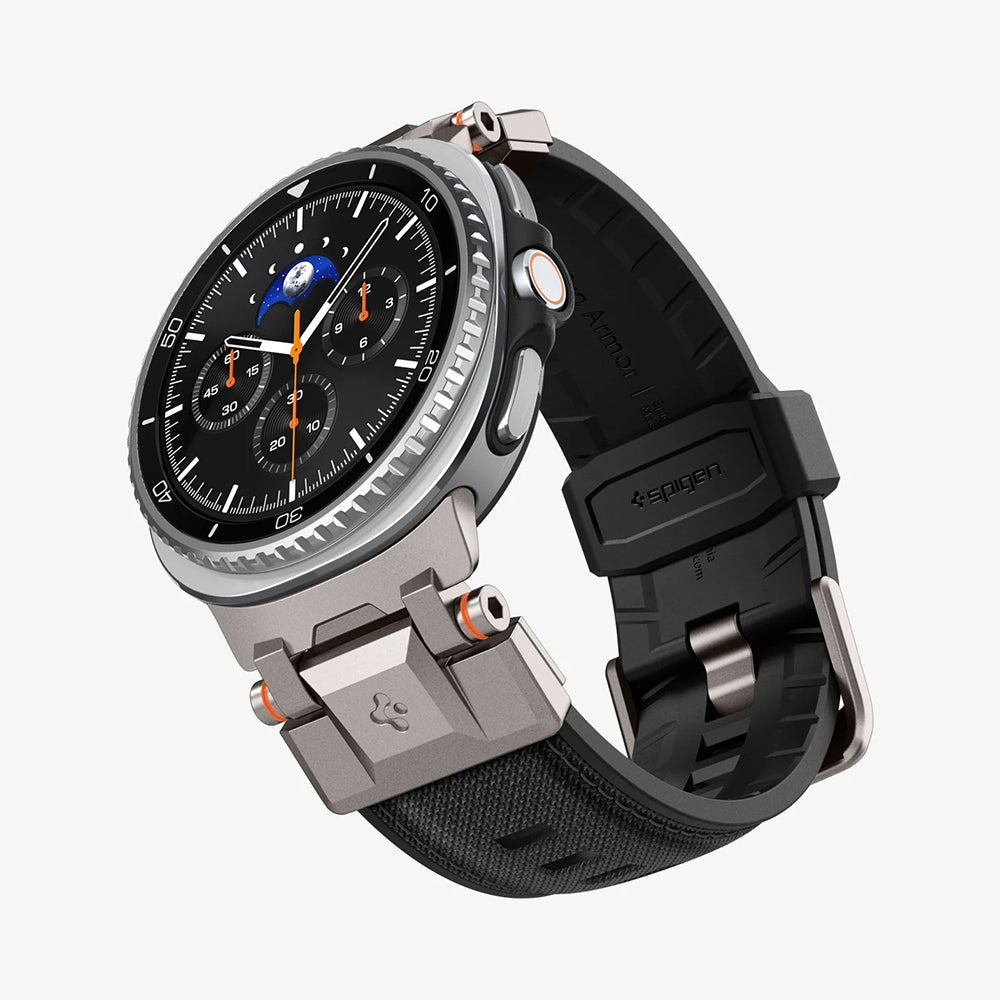 Spigen DuraPro Armor Armband für Samsung Galaxy Watch9 / Watch8 / Watch8 Classic Series, Grau AMP10118