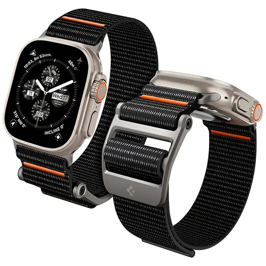 Spigen DuraPro Flex Armband für Apple Watch 49mm / 46mm / 45mm / 44mm Serie, Schwarz AMP05981