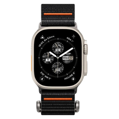 Bracelet Spigen DuraPro Flex pour Apple Watch 49mm / 46mm / 45mm / 44mm Series, Noir Orange AMP05981