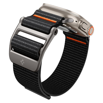 Bracelet Spigen DuraPro Flex pour Apple Watch 49mm / 46mm / 45mm / 44mm Series, Noir Orange AMP05981