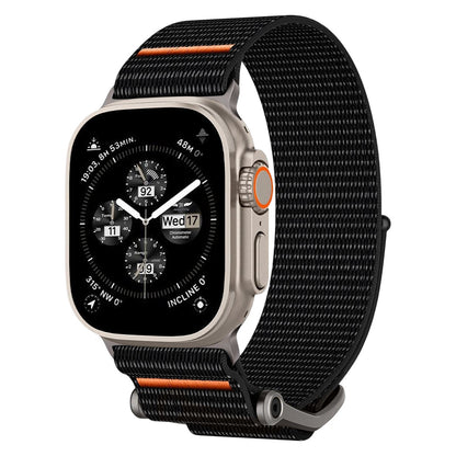 Bracelet Spigen DuraPro Flex pour Apple Watch 49mm / 46mm / 45mm / 44mm Series, Noir Orange AMP05981