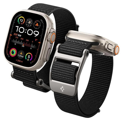 Spigen DuraPro Flex Armband für Apple Watch 49mm / 46mm / 45mm / 44mm Serie, Schwarz AMP02465