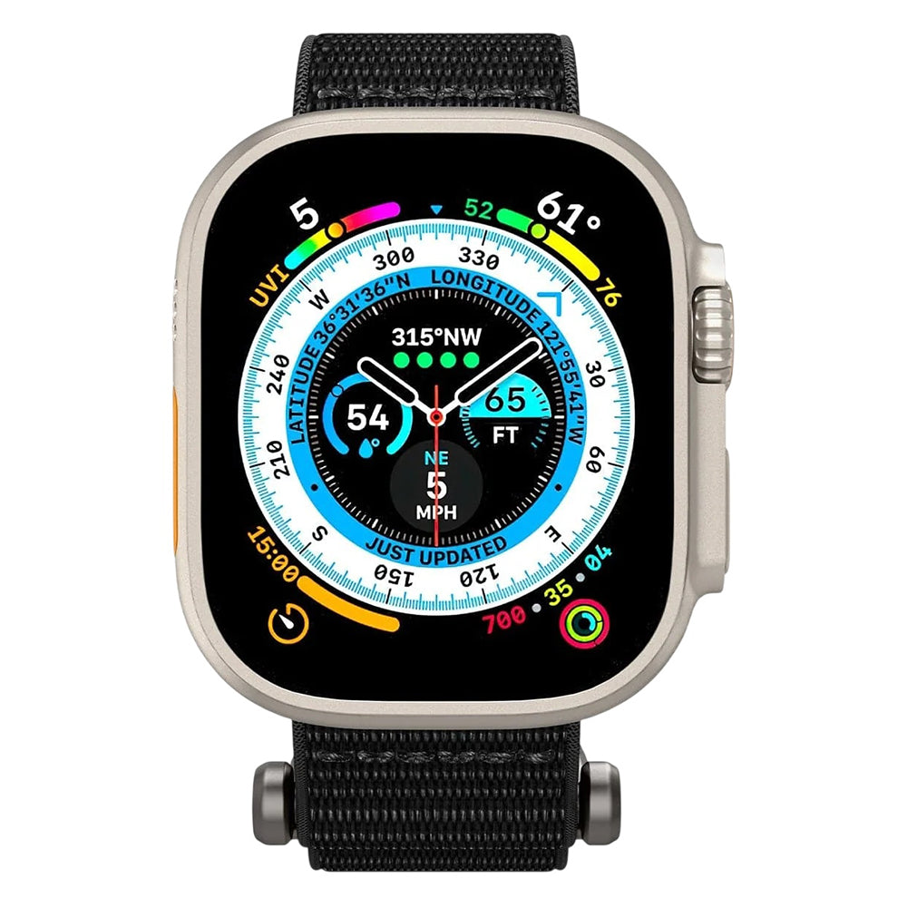 Spigen DuraPro Flex Armband für Apple Watch 49mm / 46mm / 45mm / 44mm Serie, Schwarz AMP02465