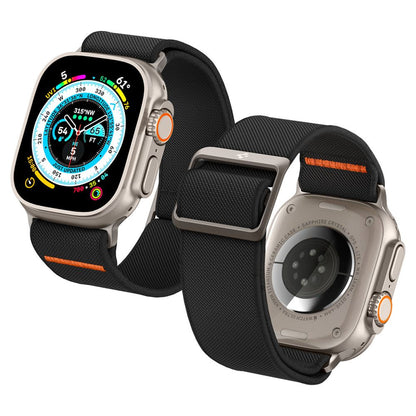 Spigen Fit Lite Ultra Armband für Apple Watch 49mm / 46mm / 45mm / 44mm / 42mm Serie, Schwarz