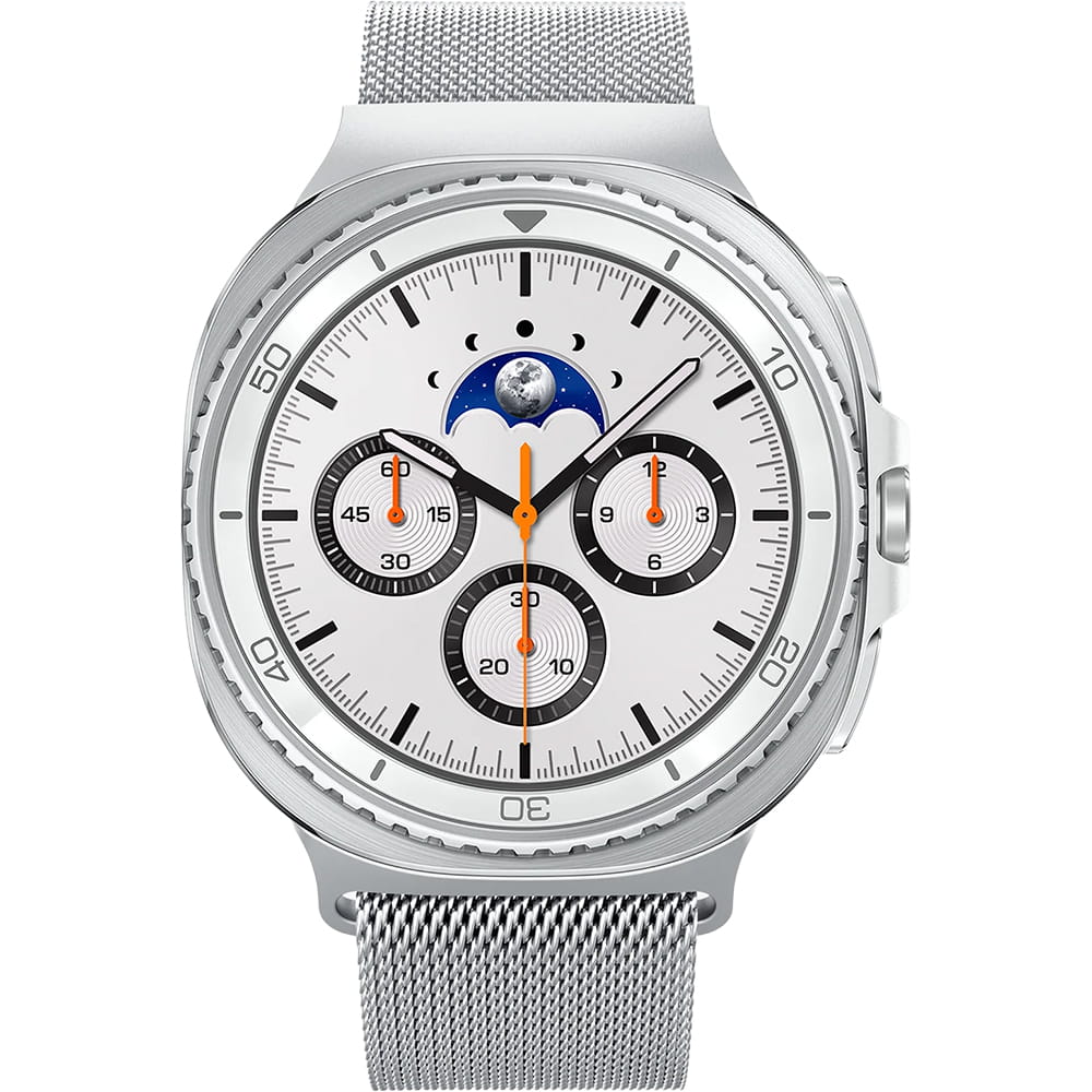 Spigen Metal Fit Armband für Samsung Galaxy Watch9 / Watch8 / Watch8 Classic Serie, Silber AMP10121