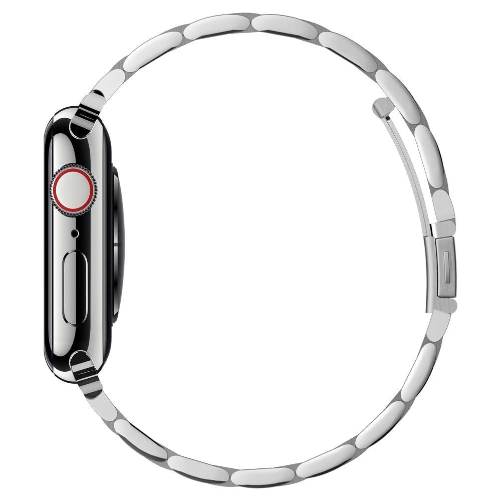 Spigen Modern Fit Armband für Apple Watch 42mm / 41mm / 40mm / 38mm Serie, Silberfarben