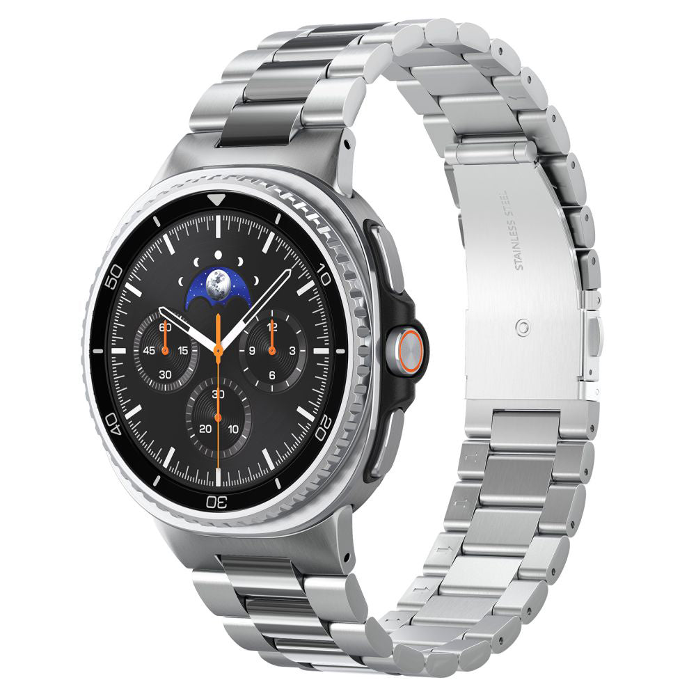 Spigen Modern Fit Armband für Samsung Galaxy Watch8 / Watch8 Classic Series, Silber