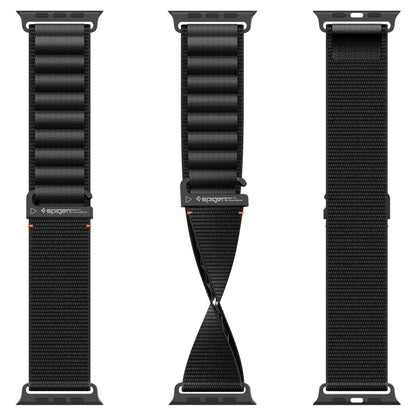 Spigen WBF1 Armband für Apple Watch 49mm / 46mm / 45mm / 44mm Serie, Schwarz