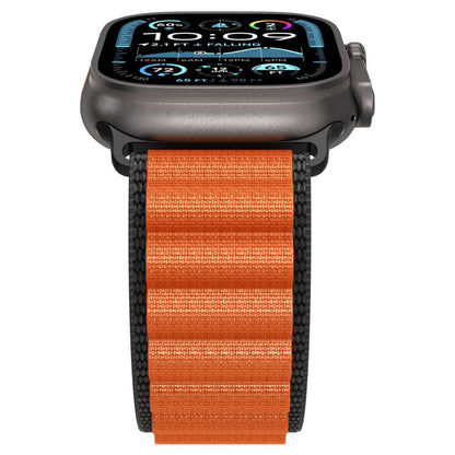 Bracelet Spigen WBF1 pour Apple Watch 49mm / 46mm / 45mm / 44mm Series, Noir Orange