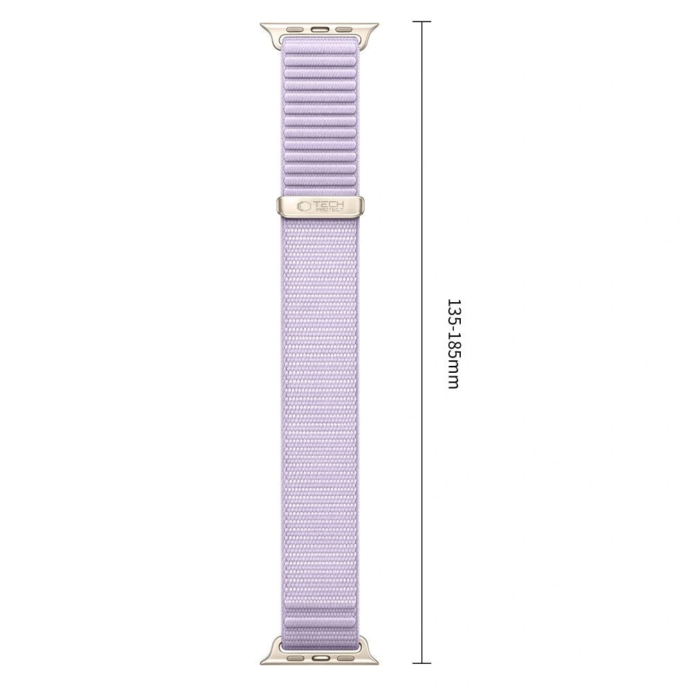 Tech-Protect NylonLoop Strap for Apple Watch 49mm / 46mm / 45mm / 44mm Series, Purple