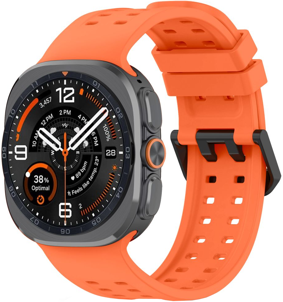 Bracelet Tech-Protect Silicone Air pour Samsung Galaxy Watch Ultra Series, Orange