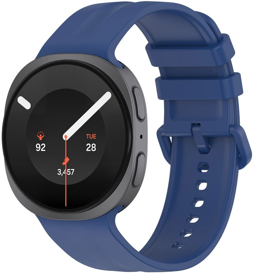Bracelet Tech-Protect Silicone Evo pour Samsung Galaxy Watch9 / Watch8 / Watch8 Classic Series, Bleu marine