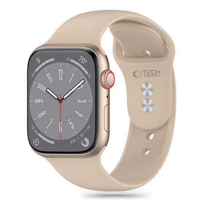 Bracelet Tech-Protect Silicone pour Apple Watch 41mm / 40mm / 38mm Series, Beige