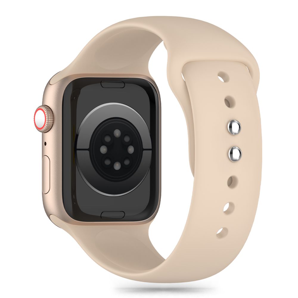 Bracelet Tech-Protect Silicone pour Apple Watch 41mm / 40mm / 38mm Series, Beige