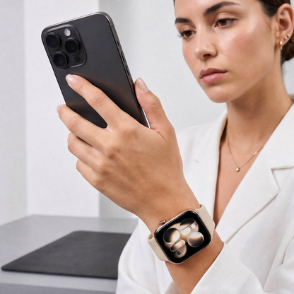 Tech-Protect Silikonarmband für Apple Watch 49mm / 46mm / 45mm / 44mm Serien, Beige
