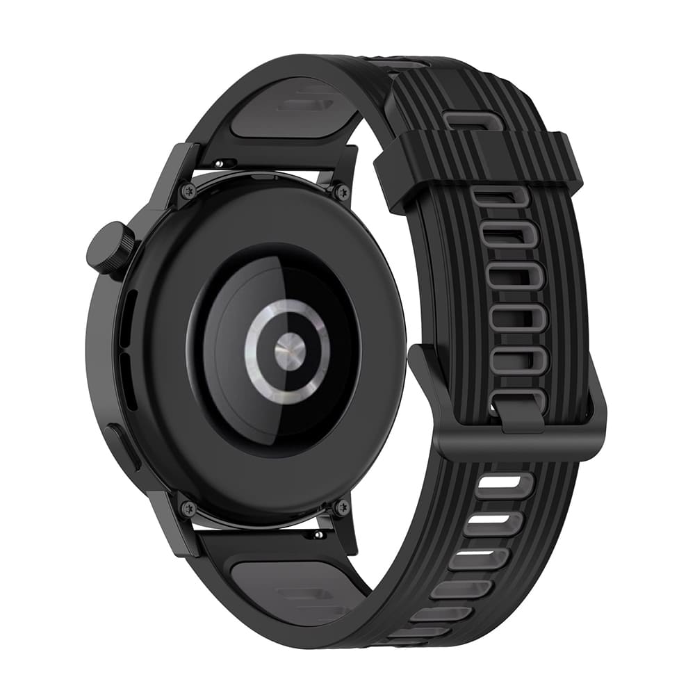 Techsuit W002 Armband für Huawei Watch / Xiaomi Watch Series, 22mm, Schwarz