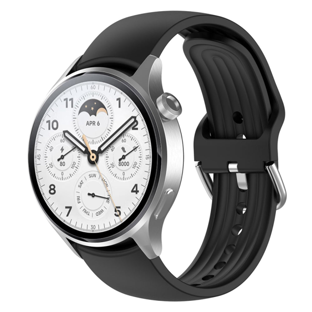 Techsuit W003 Armband für Huawei Watch / Xiaomi Watch Series, 22mm, Schwarz