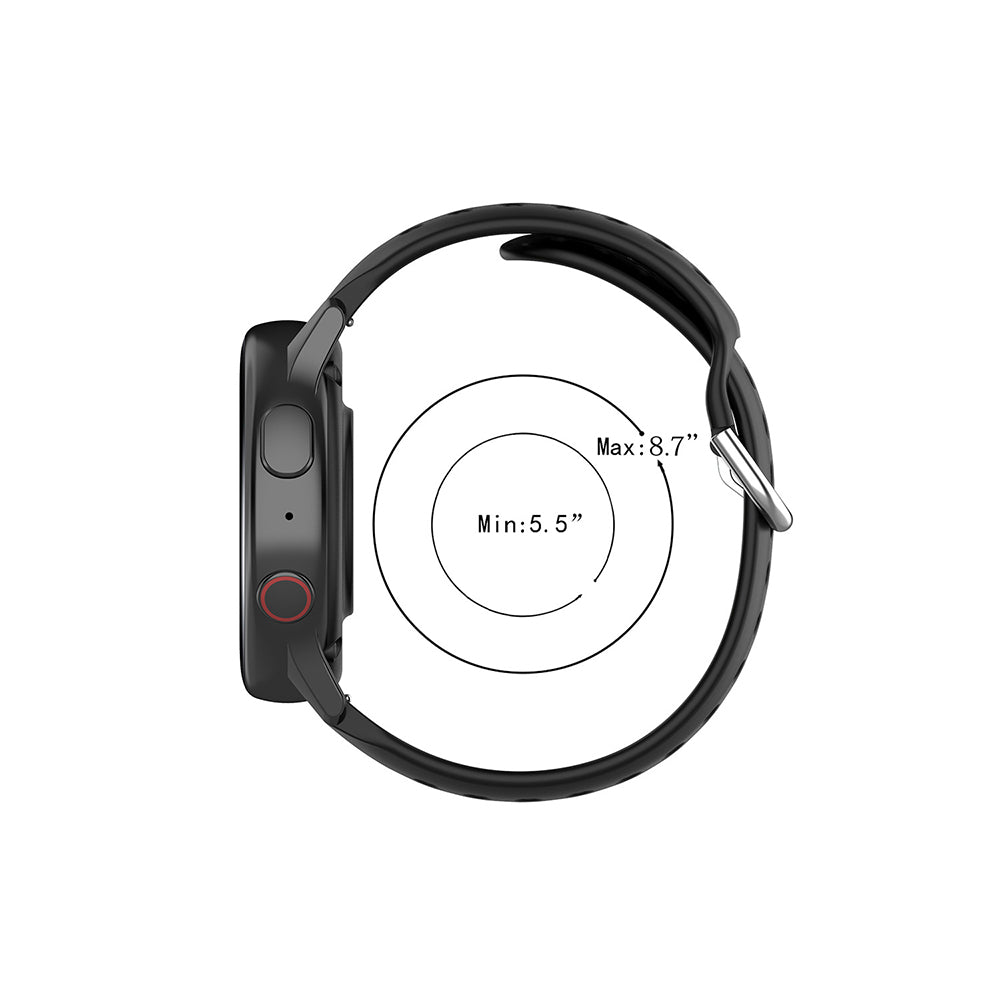 Techsuit W004 Armband für Samsung Galaxy Watch / Huawei Watch Series, 20mm, Dunkelblau