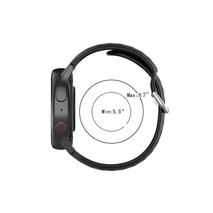 Techsuit W004 Armband für Samsung Galaxy Watch / Huawei Watch Series, 20mm, Schwarz.