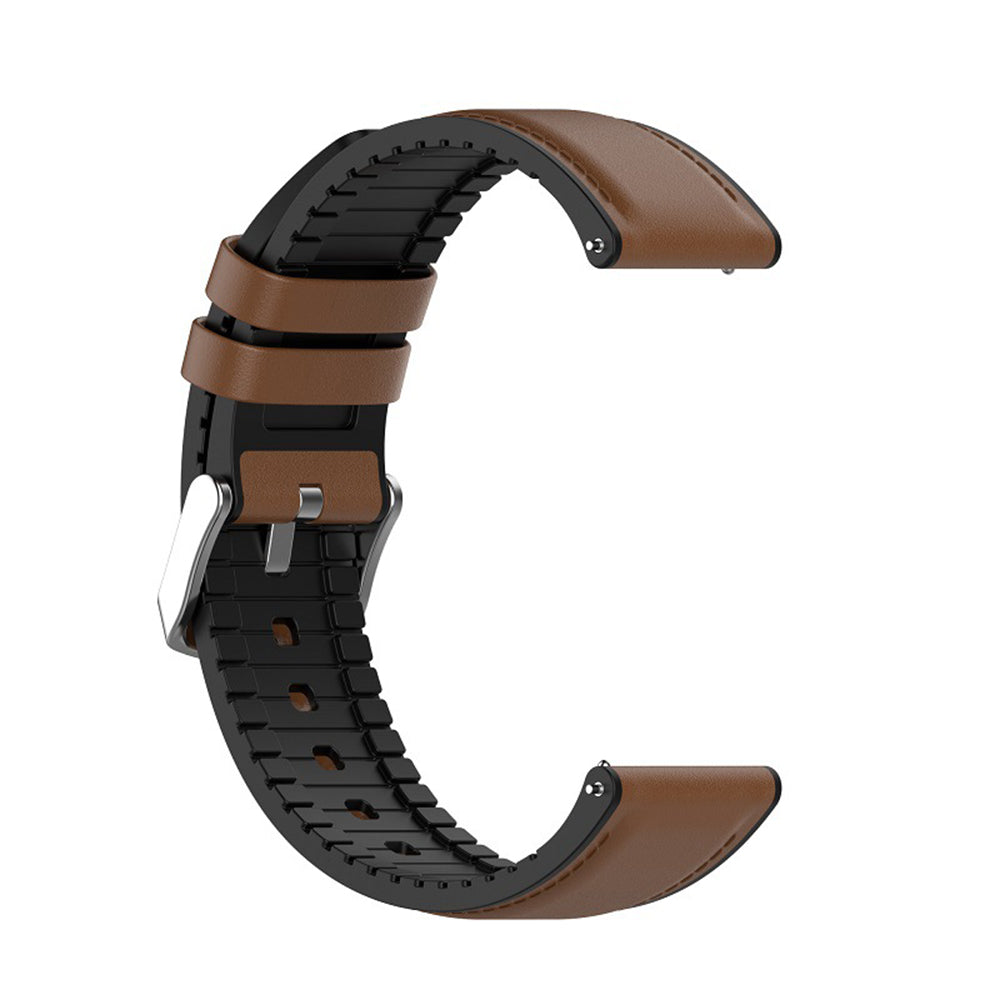 Techsuit W007 Strap for Samsung Galaxy Watch / Huawei Watch Series, 20mm, Brown