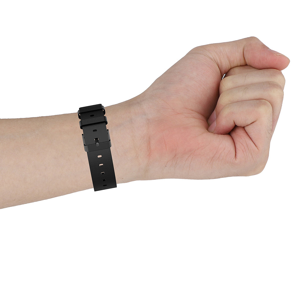 Techsuit W007PU Armband für Samsung Galaxy Watch / Huawei Watch Series, 22mm, Weiß