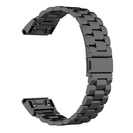 Bracelet Techsuit W010 pour Garmin Watch Fenix Series, 26mm, Noir