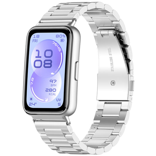Techsuit W010 Armband für Huawei Band 11 / 11 Pro, Silber