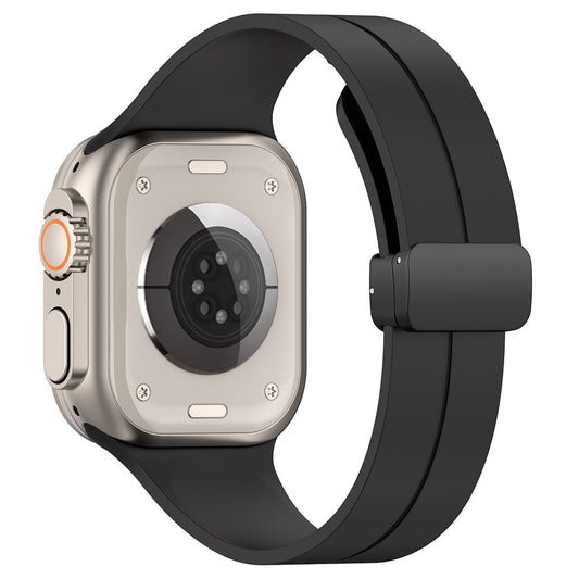 Techsuit W011 Armband für Apple Watch 42mm / 41mm / 40mm / 38mm Serie, Schwarz