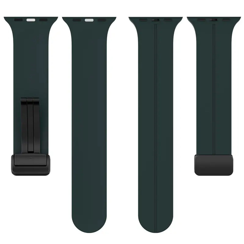 Techsuit W011 Armband für Apple Watch 49mm / 46mm / 45mm / 44mm / 42mm Serie, Schwarz