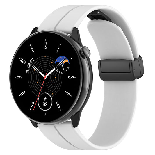 Techsuit W011 Armband für Huawei Watch / Garmin Watch Series, 18mm, Weiß