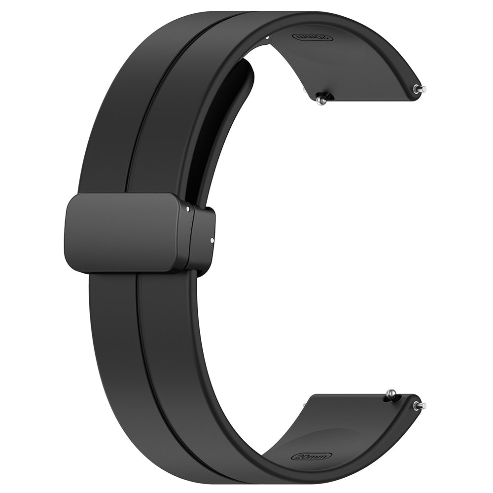 Techsuit W011 Armband für Samsung Galaxy Watch / Huawei Watch Series, 20mm, Schwarz