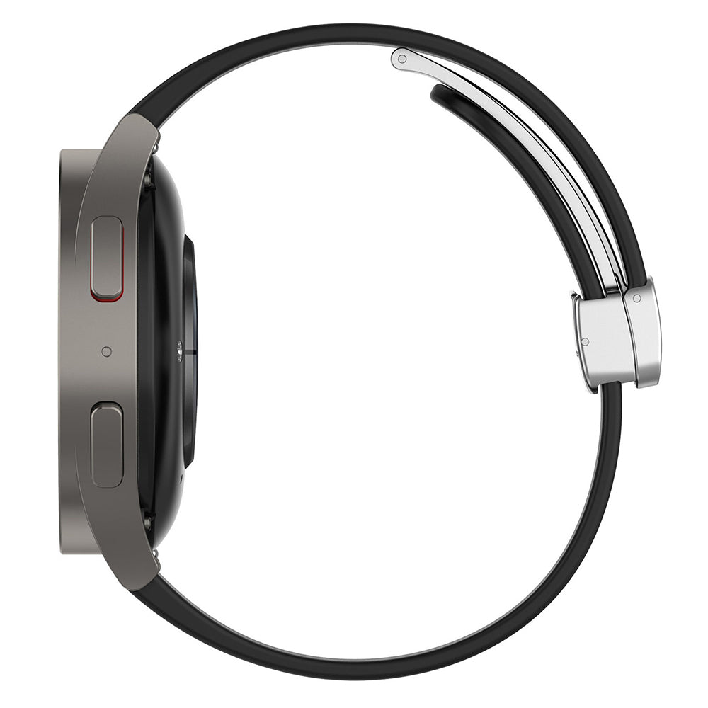 Techsuit W011 Armband für Samsung Galaxy Watch / Huawei Watch Series, 20mm, Schwarz