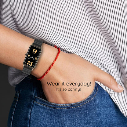 Bracelet Techsuit W012 pour Apple Watch 49mm / 46mm / 45mm / 44mm / 42mm Series, Noir