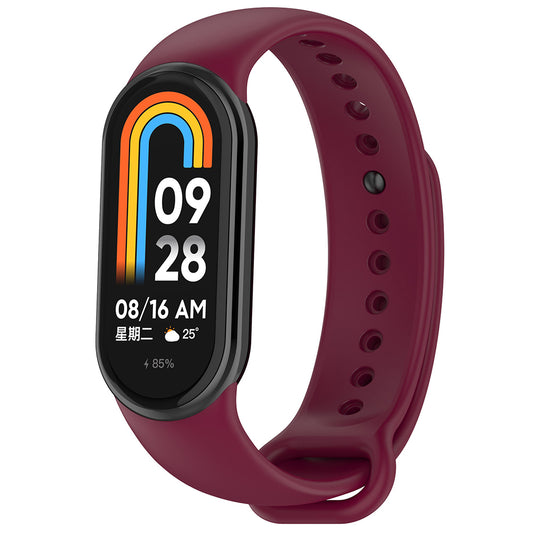 Techsuit W014 Strap for Xiaomi Smart Band 9 / 8, Dark Red