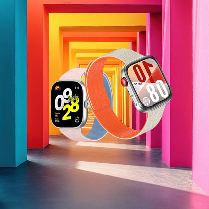 Techsuit W016 Strap for Xiaomi Smart Band / Watch Series, Beige Orange