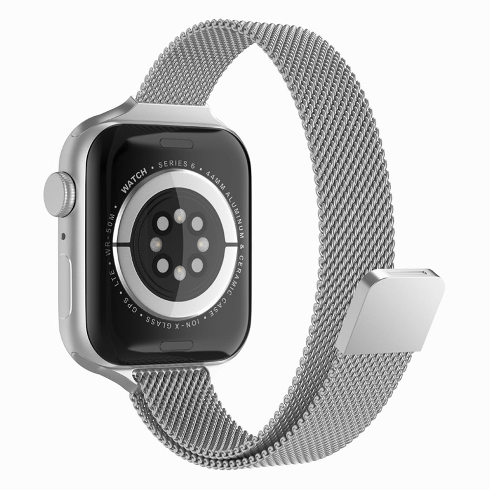 Techsuit W034 Strap for Apple Watch 42mm / 41mm / 40mm / 38mm Series, Silver